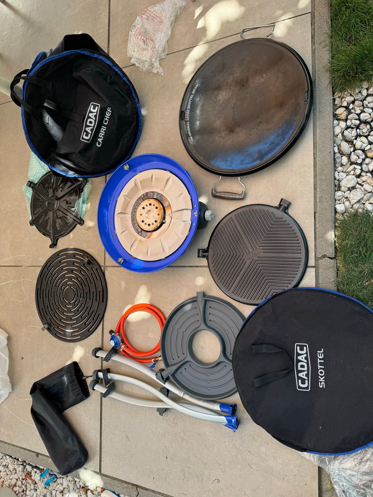 Cadac Carri Chef Skottelbraai met diverse accessoires, Ophalen, Gebruikt