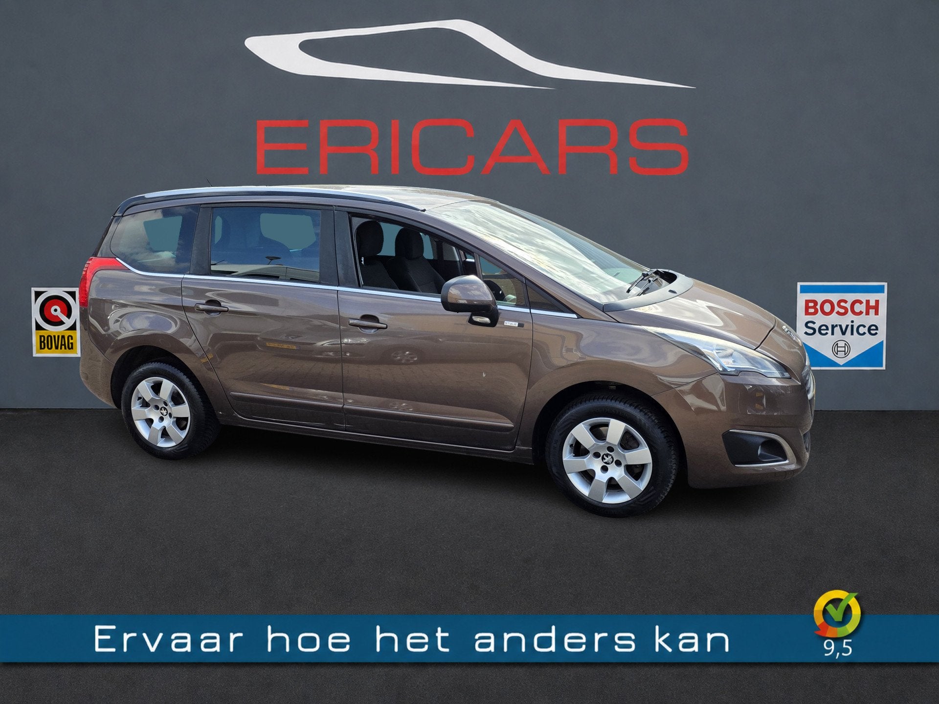 Peugeot 5008 1.2 PureTech Style 5p. NAVI TEL CAMERA AIRCO, Auto's, Peugeot, Voorwielaandrijving, 745 kg, Stof, Gebruikt