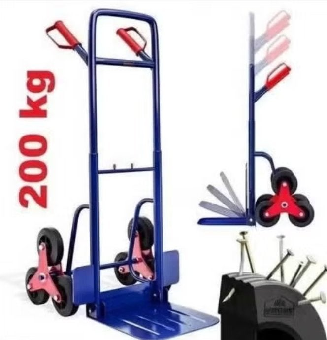 Steekwagen steekkar traploper trappenkar 200kg GRATIS BZRGD!, Verzenden, 100 liter of meer, Nieuw, Nvt