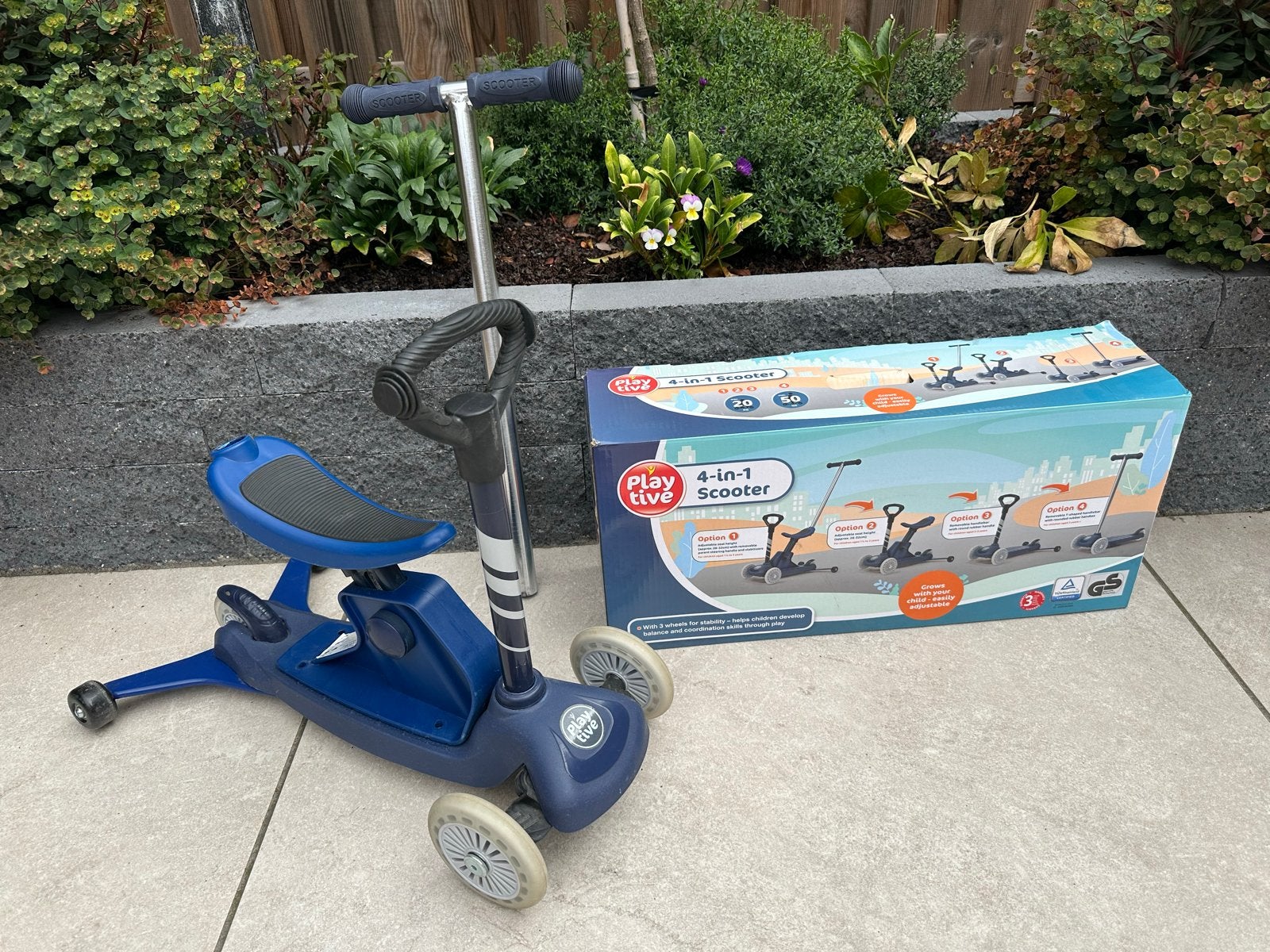 Playtive 4-in-1 Kinderstep (Blauw) – Compleet in doos, Ophalen of Verzenden, Gebruikt