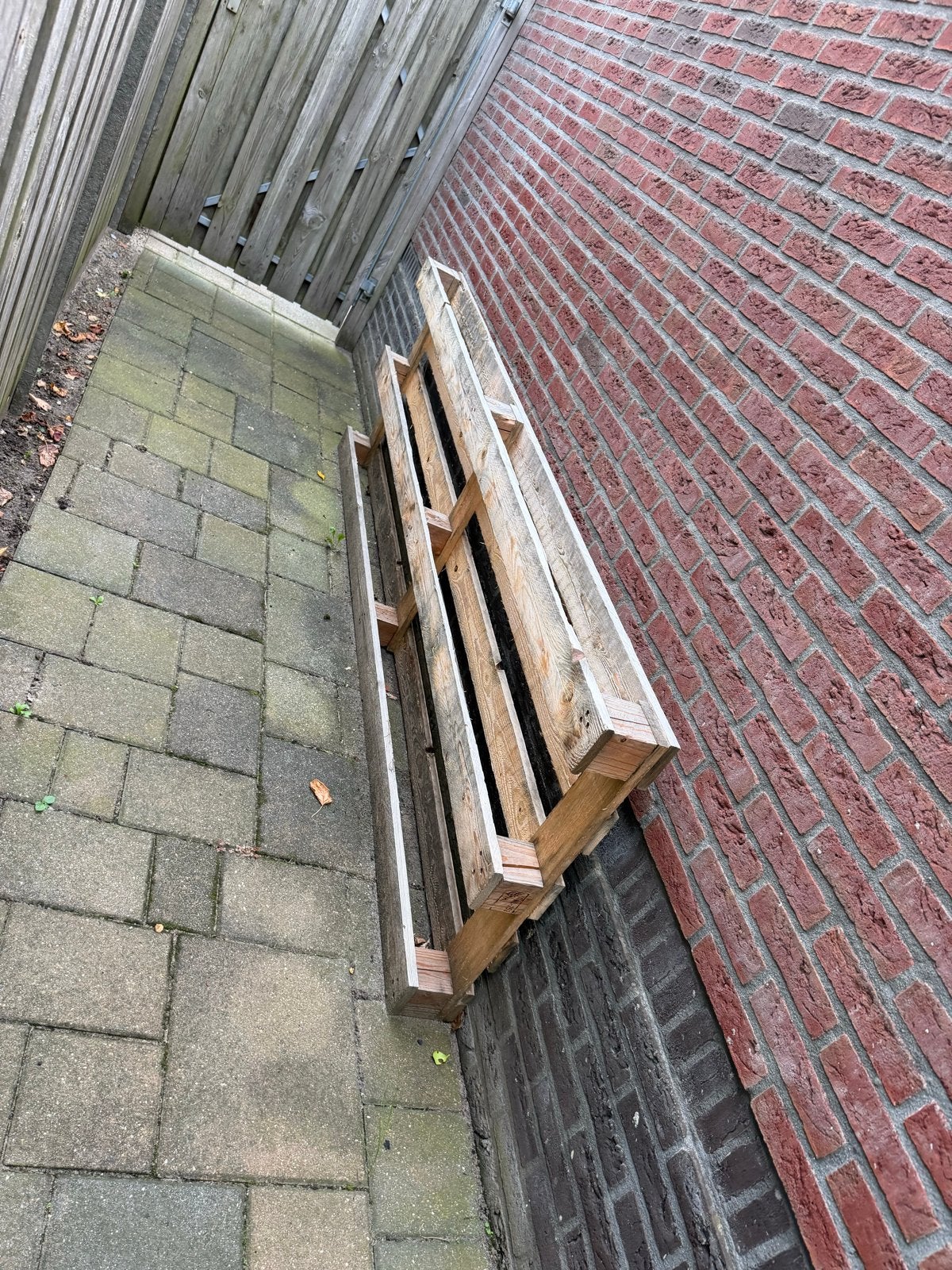 Gebruikte houten pallet  // GRATIS ophalen, Doe-het-zelf en Verbouw, Hout en Planken, Ophalen, Gebruikt, 200 tot 250 cm, 50 mm of meer