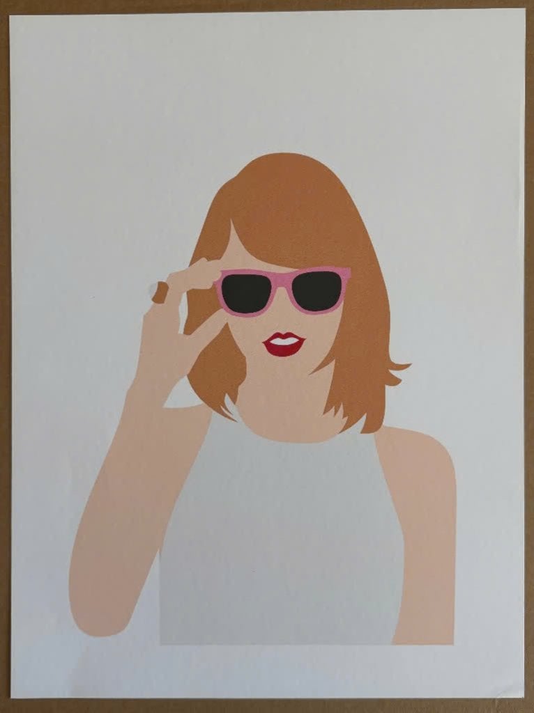 moderne poster Taylor Swift, Rechthoekig Staand, Ophalen of Verzenden, Zo goed als nieuw, A1 t/m A3