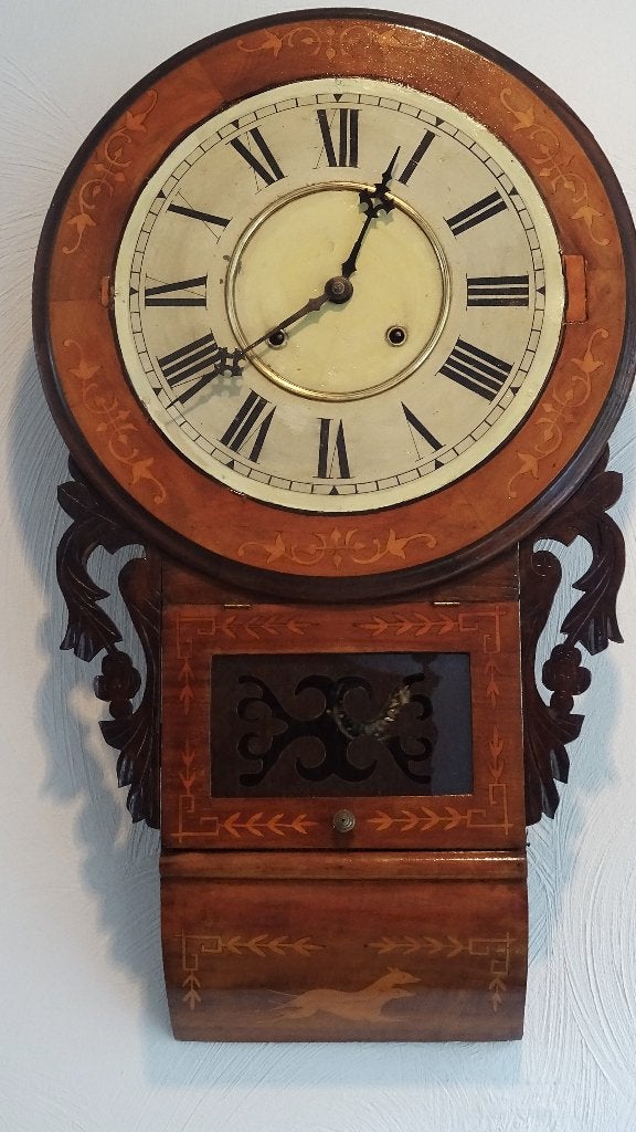 Anglo-American wall clock  1950-1960, Huis en Inrichting, Ophalen, Handgemaakt, Analoog, Overige merken