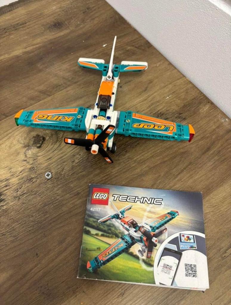 Lego Technic Racevliegtuig 42117 met instructieboekje, Lego, Ophalen of Verzenden, Zo goed als nieuw, Complete set