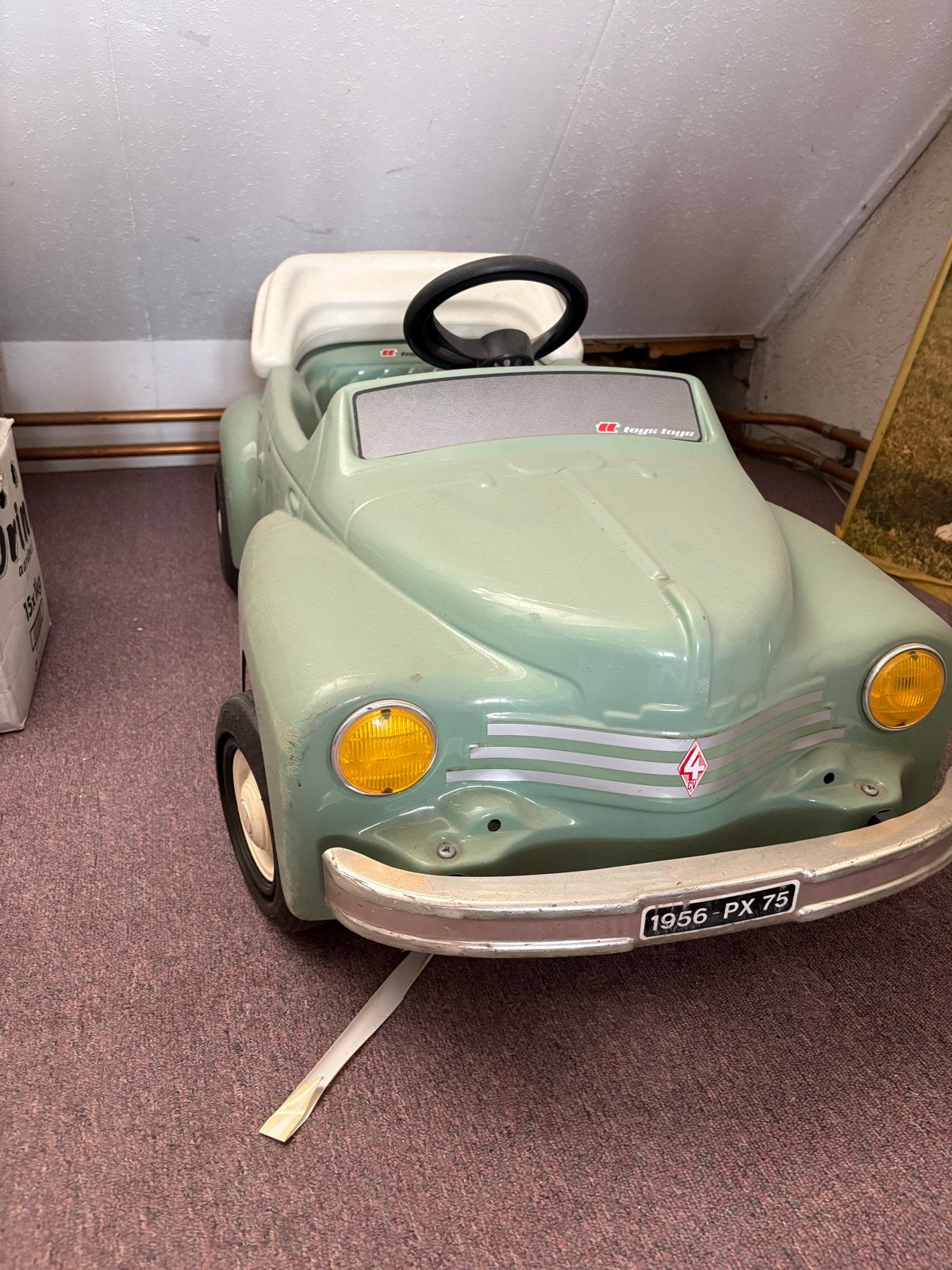 Vintage Toggomobil trapauto - Renault 4CV (1956), Ophalen, Gebruikt