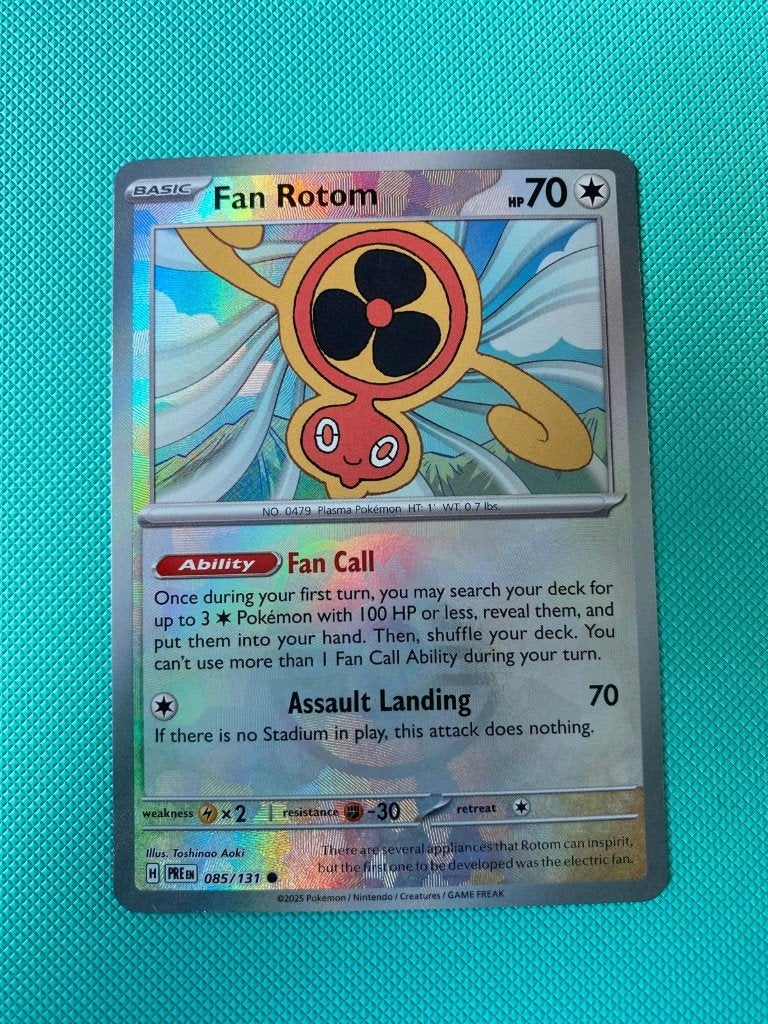 Fan Rotom 085/131 PRE masterbal, Ophalen of Verzenden, Nieuw, Losse kaart, Foil