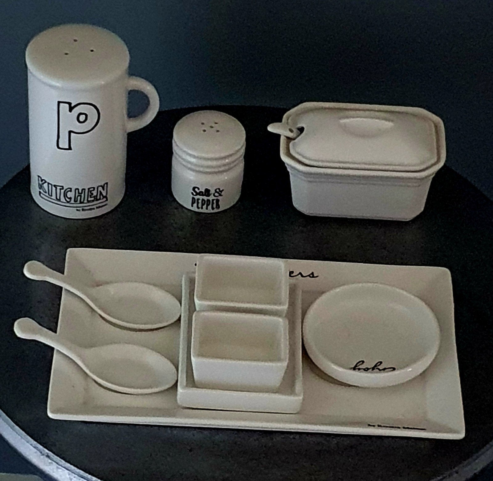 riviera maison accessoires, Ophalen, Vierkant, Serveerplateau, Glas