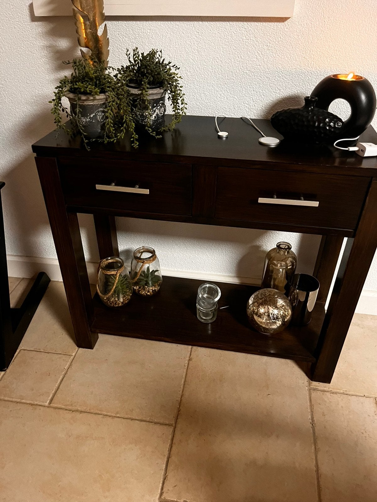 Sidetable, Ophalen, 100 tot 150 cm, Zo goed als nieuw, 25 tot 50 cm