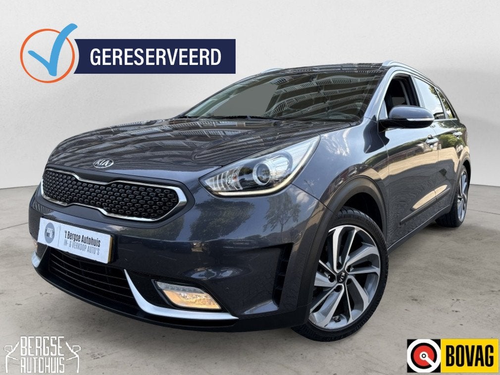 Kia Niro 1.6 GDi Hybrid Edition Aut. CARPLAY SCHUIFDAK, Automaat, Gebruikt, Euro 6, Leder en Stof