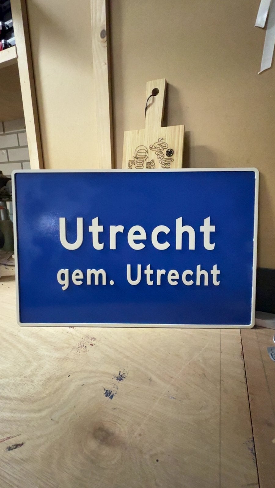 Houten Plaatsnaamborden, Ophalen of Verzenden