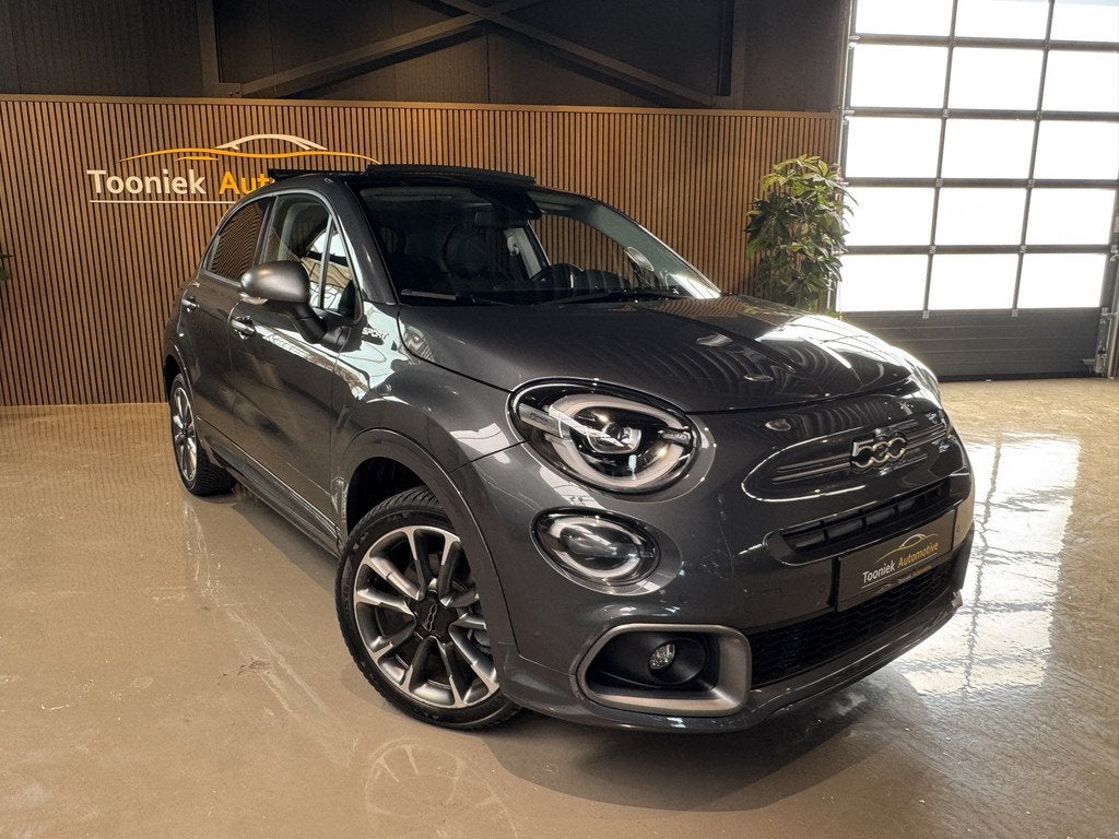 Fiat 500X 1.5 Hybrid Dolcevita Sport Cabrio Automaat Apple C, Gebruikt, Zwart, 4 cilinders, 500X