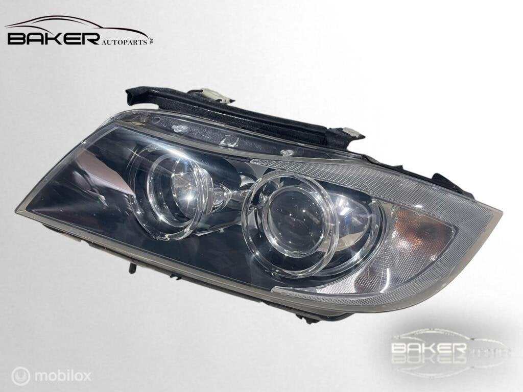 Koplamp links XENON BMW 3-serie E90 E91 (5-08) 631169427379, Gebruikt, Ophalen of Verzenden, BMW, BMW