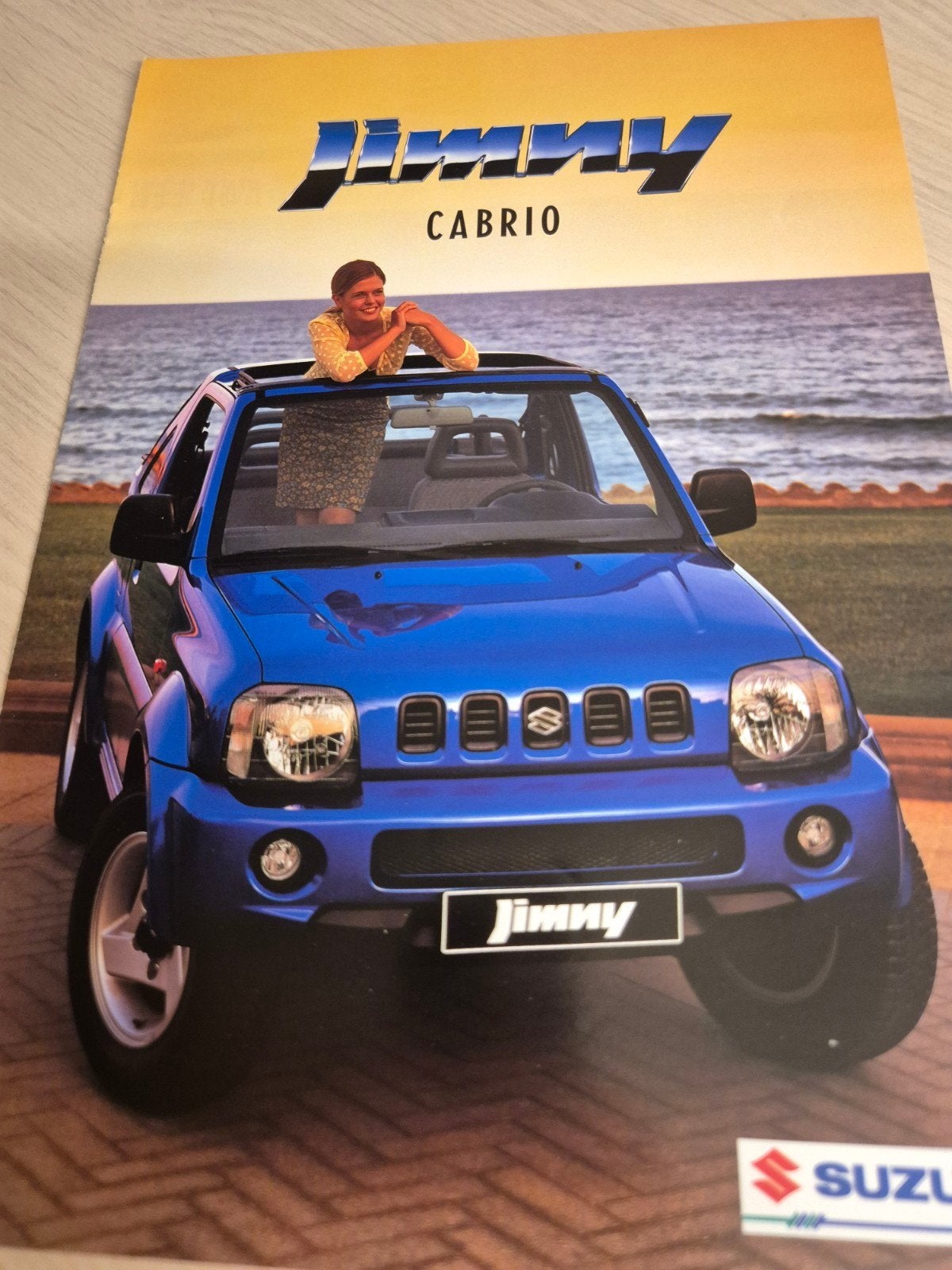 1999 Nederlands Suzuki Jimny jeep folder óók kleuren izgst, Ophalen of Verzenden, Zo goed als nieuw, Overige merken