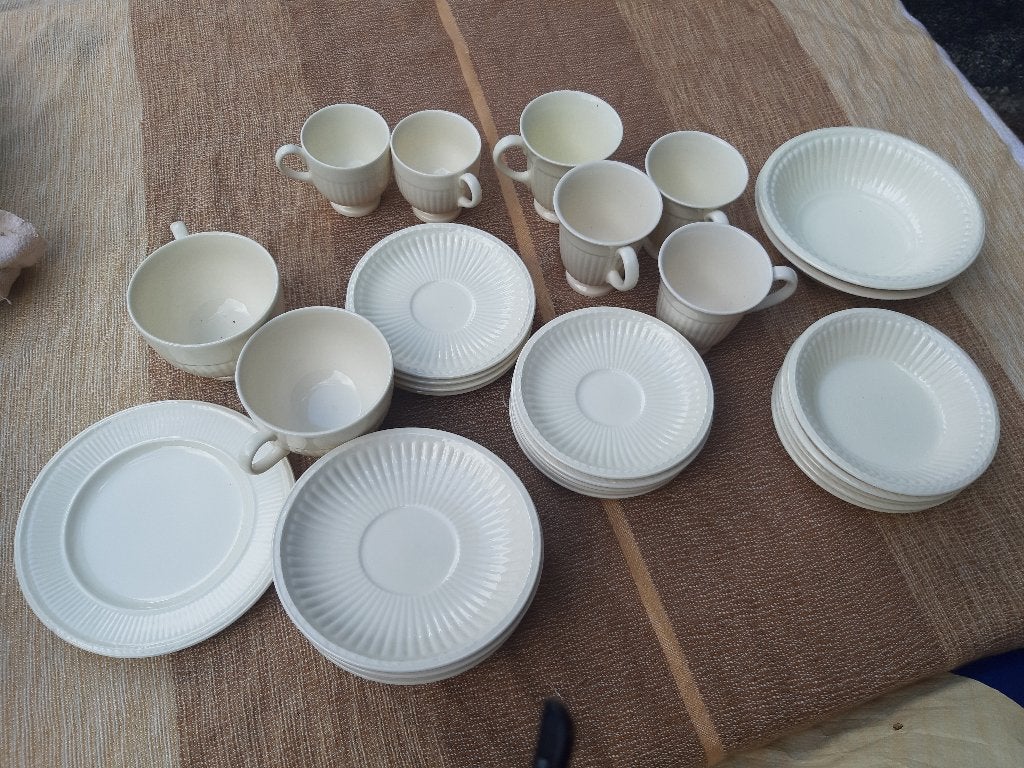 Wedgwood service koppen, schotels, kommen borden etc., Ophalen, Gebruikt, Vintage, Wedgwood