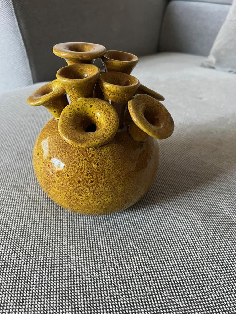 Keramische tulpenvaas, Ophalen