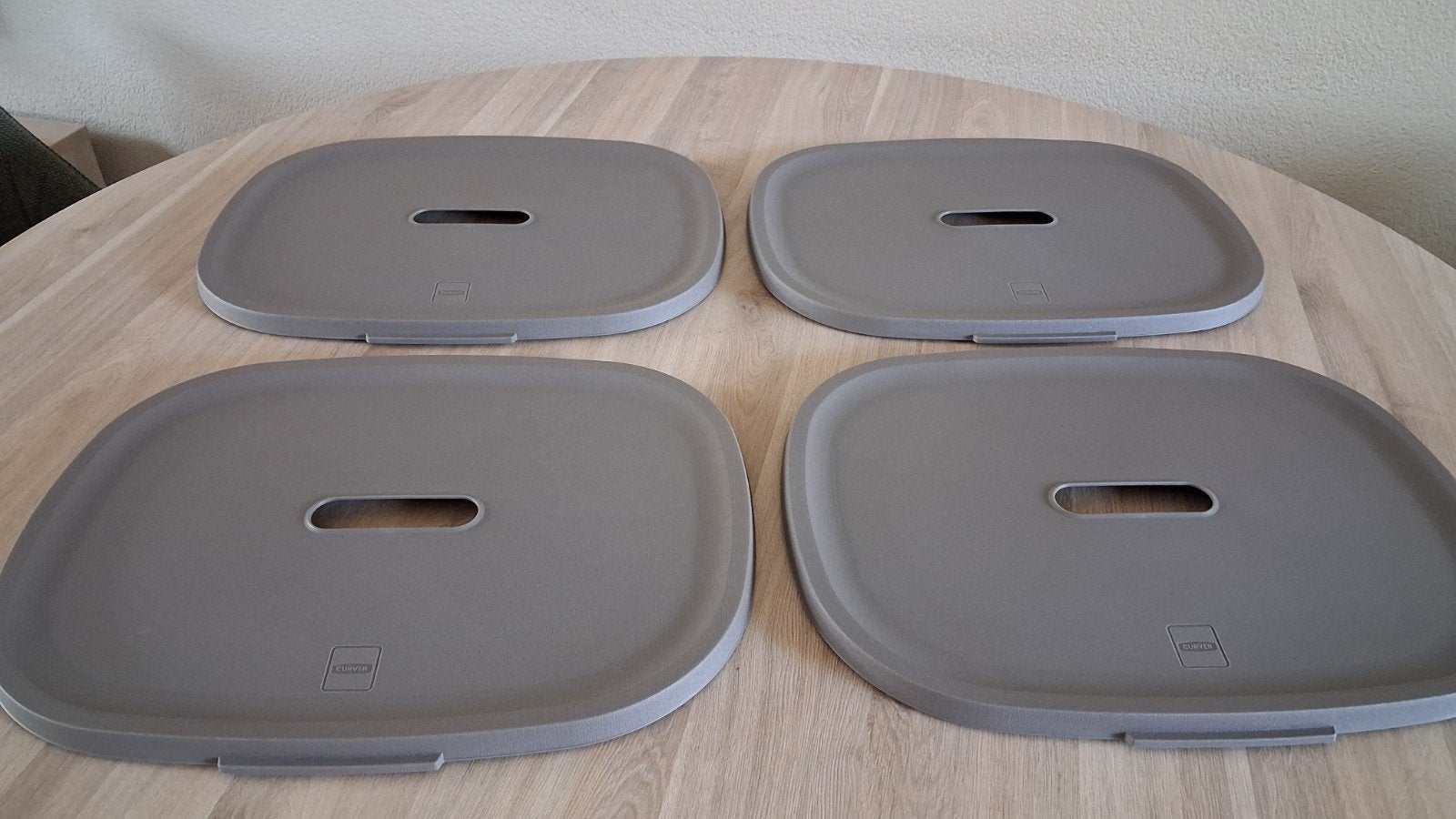 Nieuw Curver wasbox wasmand deksel 4 st. Cappuccino 55L, Ophalen of Verzenden, Nieuw, Bruin
