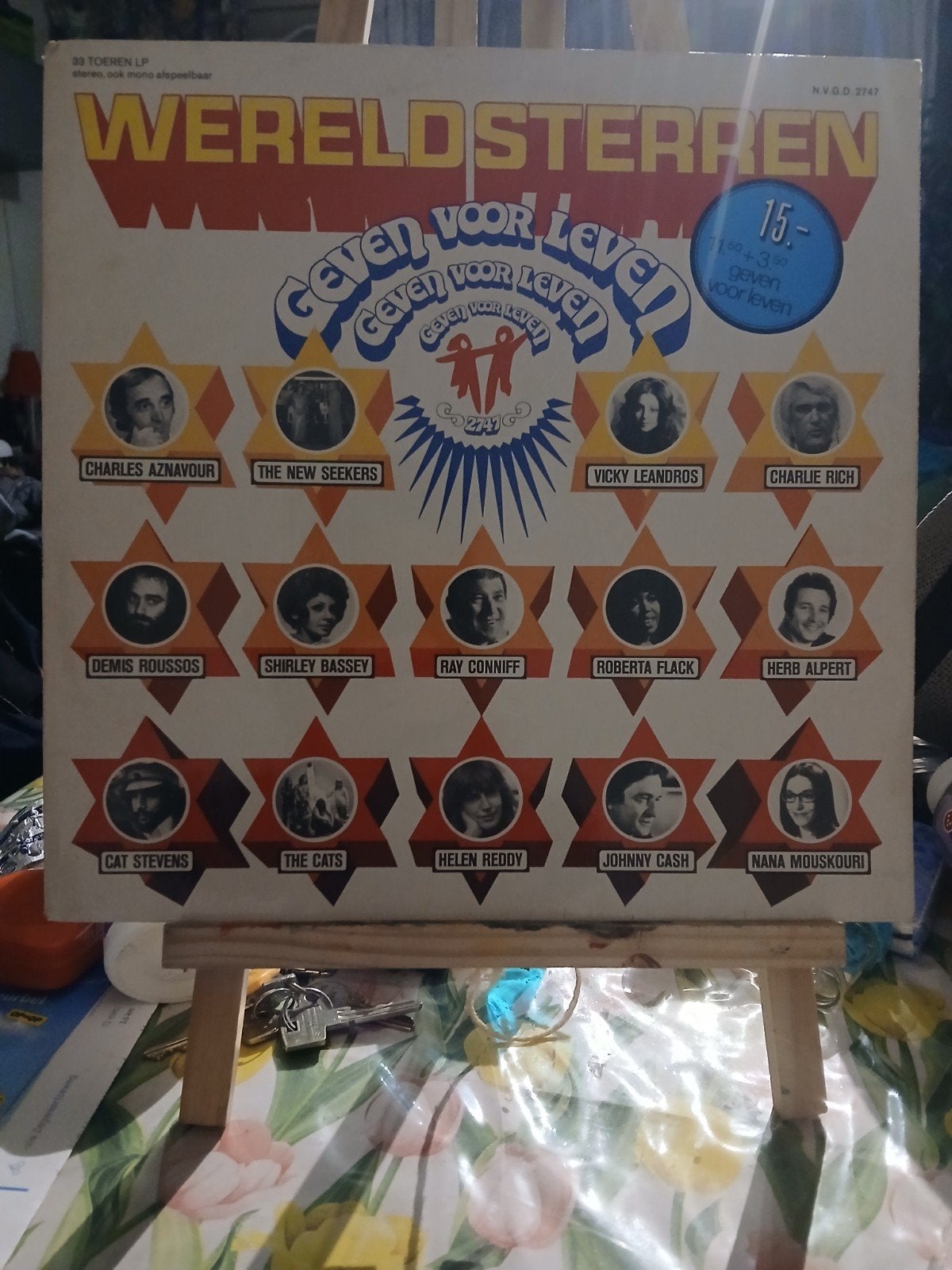 Wereldsterren Geven Voor Leven LP - Diverse Artiesten, Ophalen of Verzenden, Gebruikt, 12 inch, LP