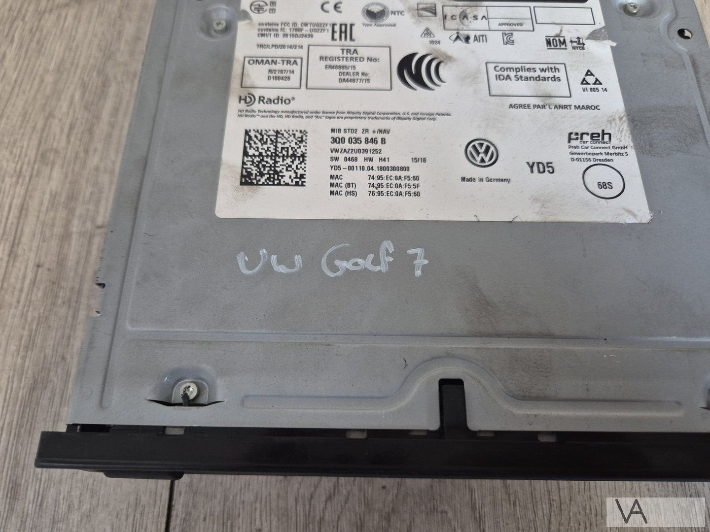 Radio navigatie module mib2 VW Polo 2g VW Golf 7 3q0035846b, Gebruikt, -, Volkswagen, -
