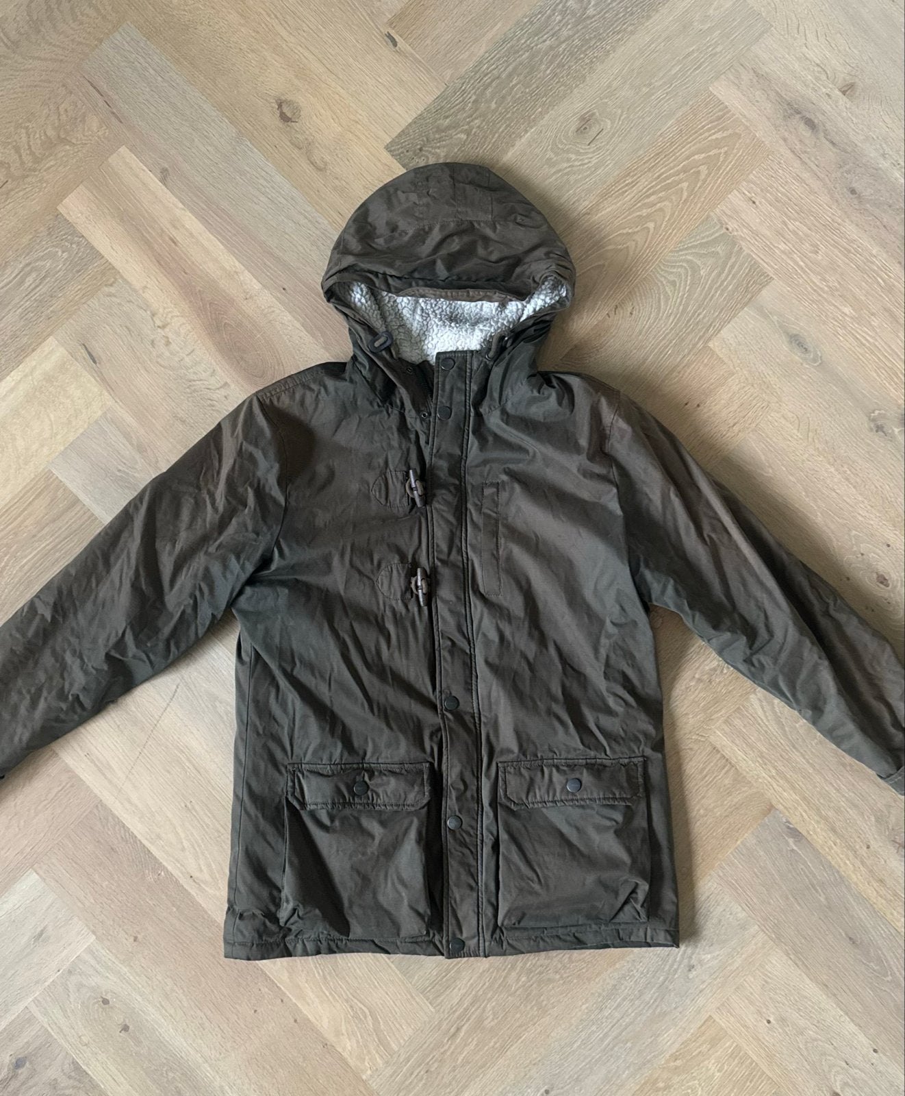 Springfield parka maat L, Ophalen of Verzenden, Zo goed als nieuw, Maat 52/54 (L), Groen