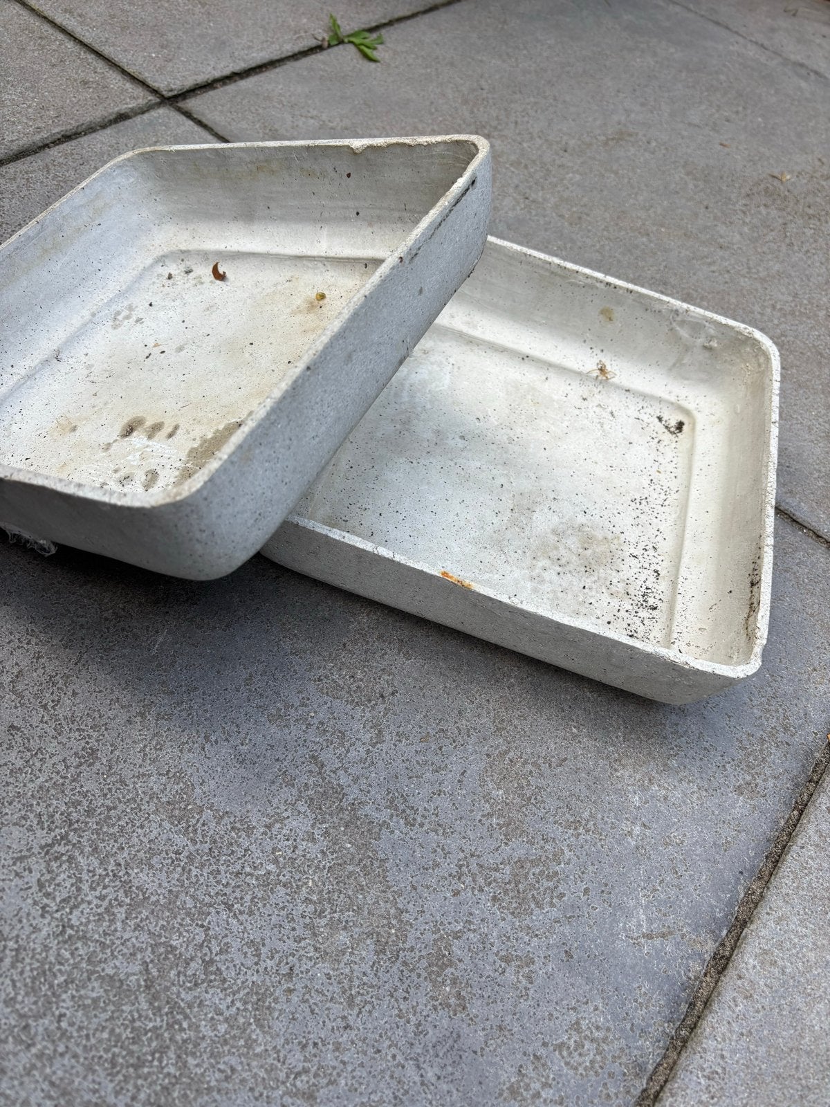 Betonnen bloembakken - 2 stuks, Ophalen, Gebruikt, Minder dan 30 cm, Balkon