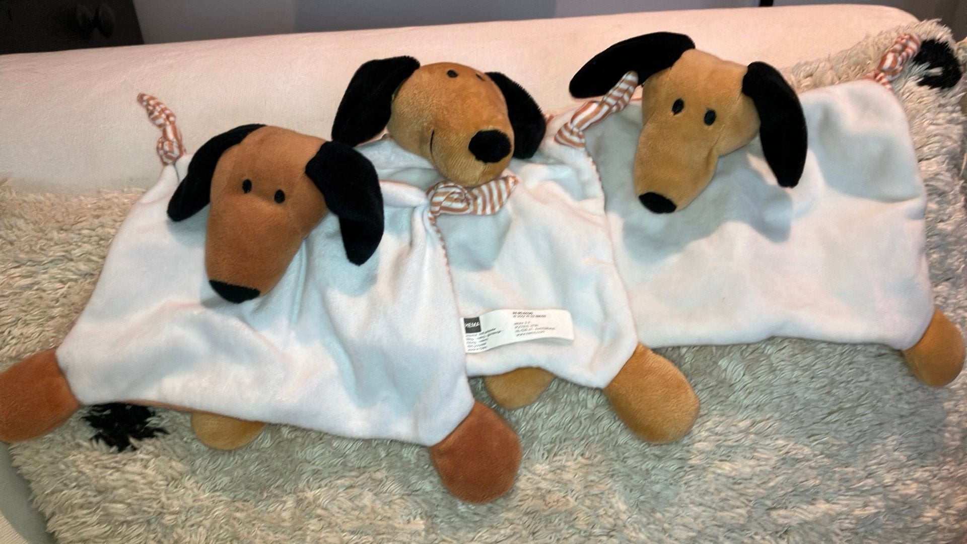 Hema hond knuffeldoekje, Hema, Zo goed als nieuw, Wasbaar, Klein (minder dan 20 cm)