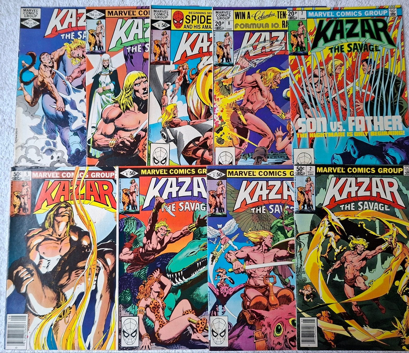 US COMICS. KAZAR THE SAVAGE. 2 EURO PER STUK., Meerdere comics, Ophalen of Verzenden, Zo goed als nieuw, Amerika