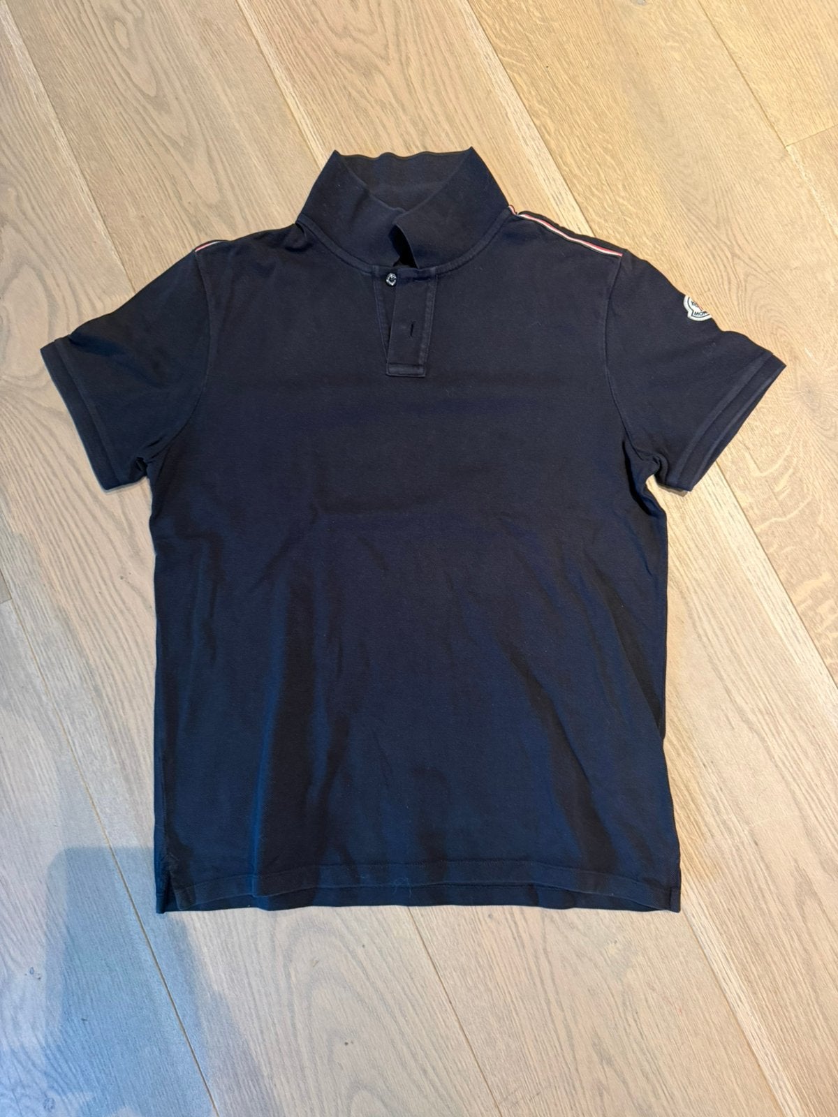 Moncler polo S, Ophalen of Verzenden, Zo goed als nieuw, Maat 46 (S) of kleiner, Blauw