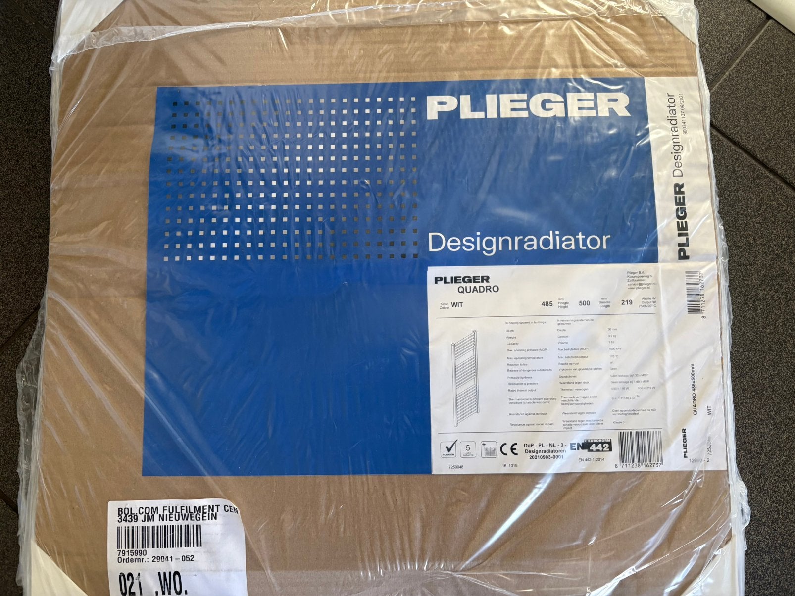 Plieger design radiator, Radiator, Nieuw, Minder dan 60 cm, Ophalen of Verzenden