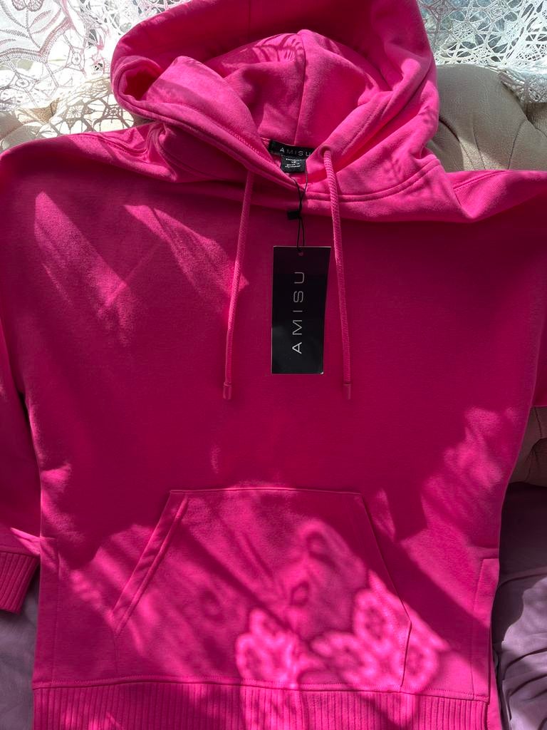Nieuwe Roze AMISU Hoodie - Maat XS, Ophalen of Verzenden, Nieuw, Maat 34 (XS) of kleiner, Roze