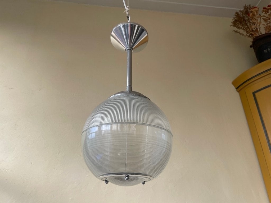 Holophane Hanglamp Lamp jaren 40 Frans, Ophalen of Verzenden