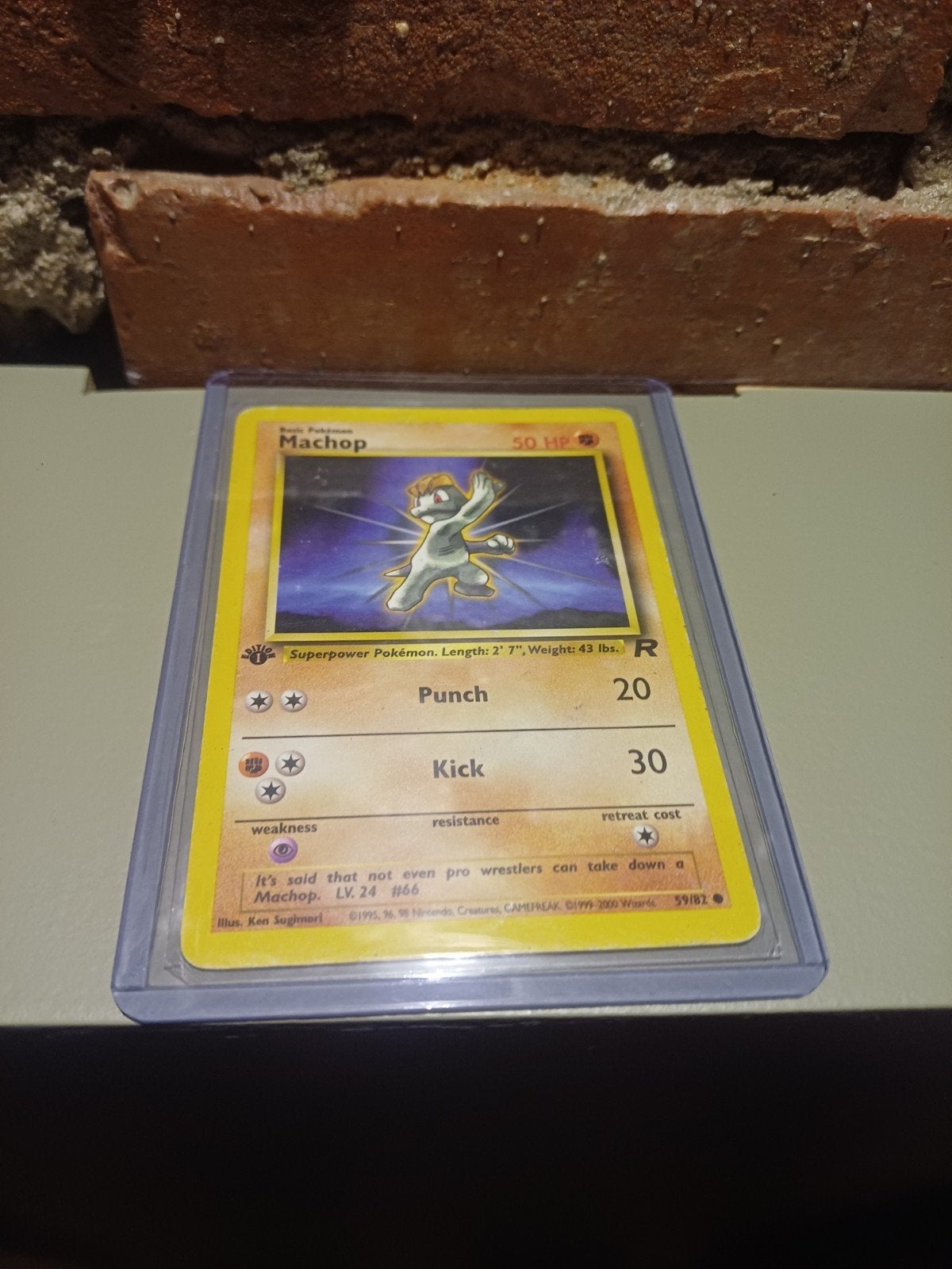 Pokémon Machop Kaart (59/82) - Oude Generati NLe, Verzenden, Gebruikt, Losse kaart