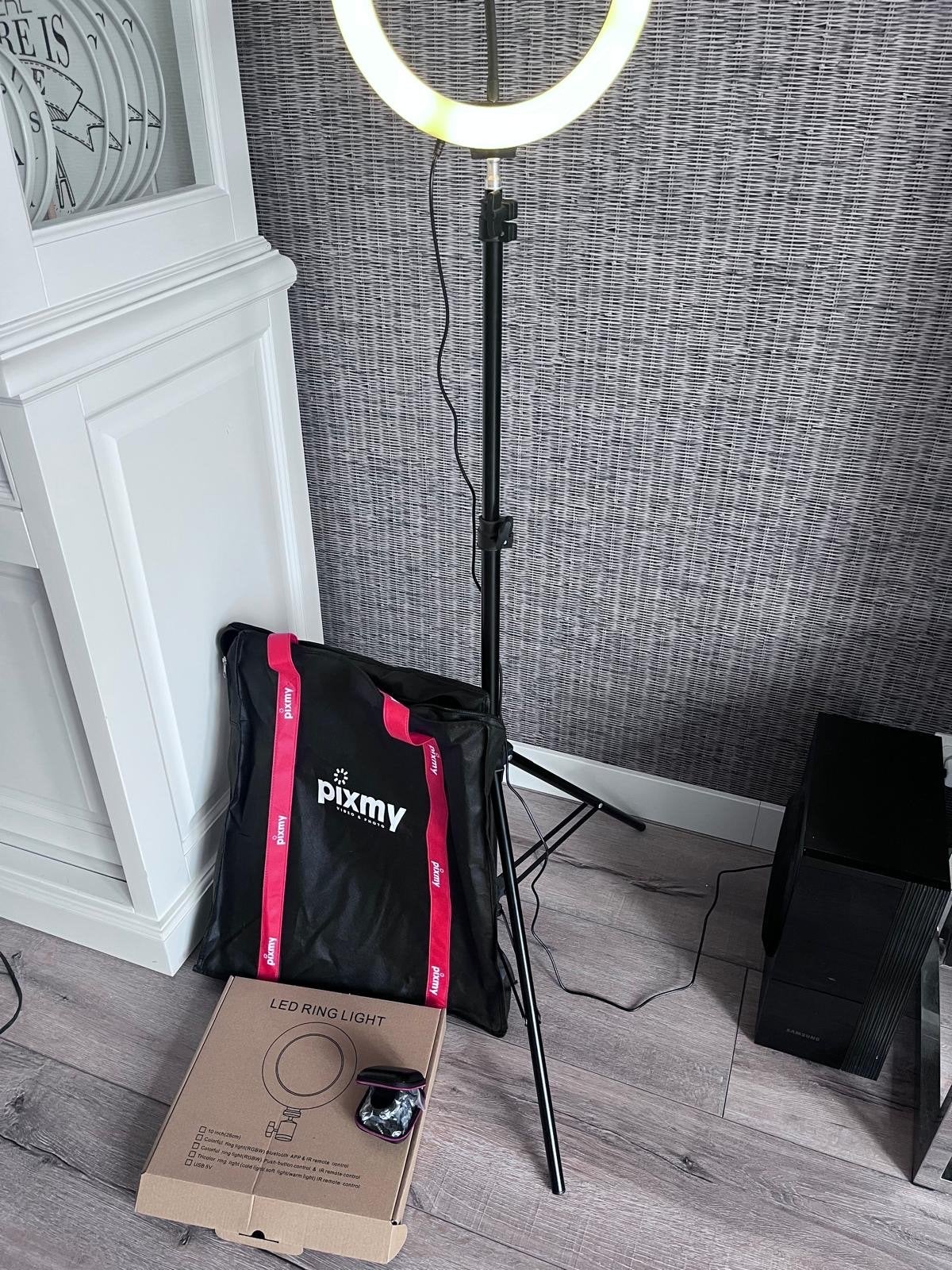 Pixmy LED Ring Light 26cm met Statief en Afstandsbediening, Overige merken, Belichting, Ophalen, Zo goed als nieuw
