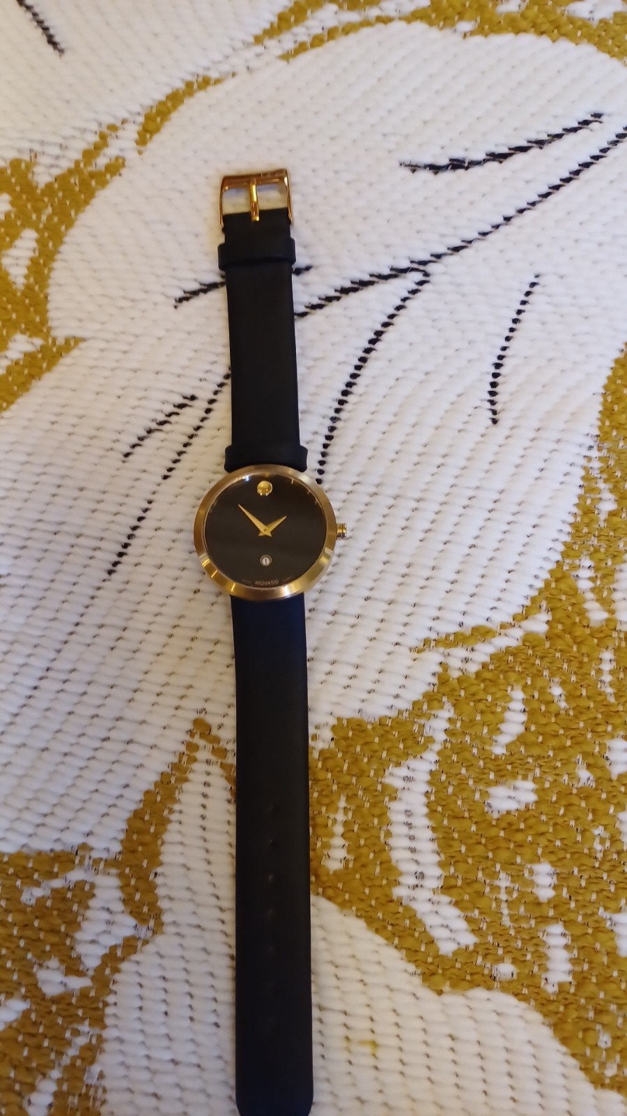 Movado museum lady horloge, Sieraden, Tassen en Uiterlijk, Ophalen of Verzenden, Leer, Overige merken