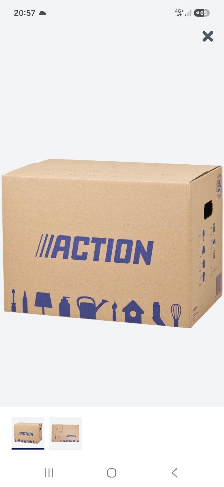 Action Verhuisdoos - Stevig en Ruim 25 stuks, Ophalen, Doos, 40 tot 60 cm, 50 tot 75 cm