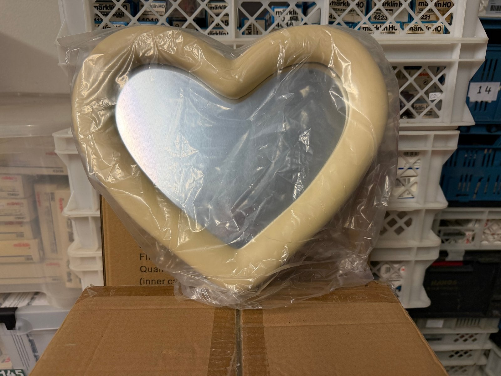 Riviera Maison Heart Mirror per 4 suks (20 beschikbaar), Huis en Inrichting, Minder dan 50 cm, Rond, Nieuw, Ophalen of Verzenden