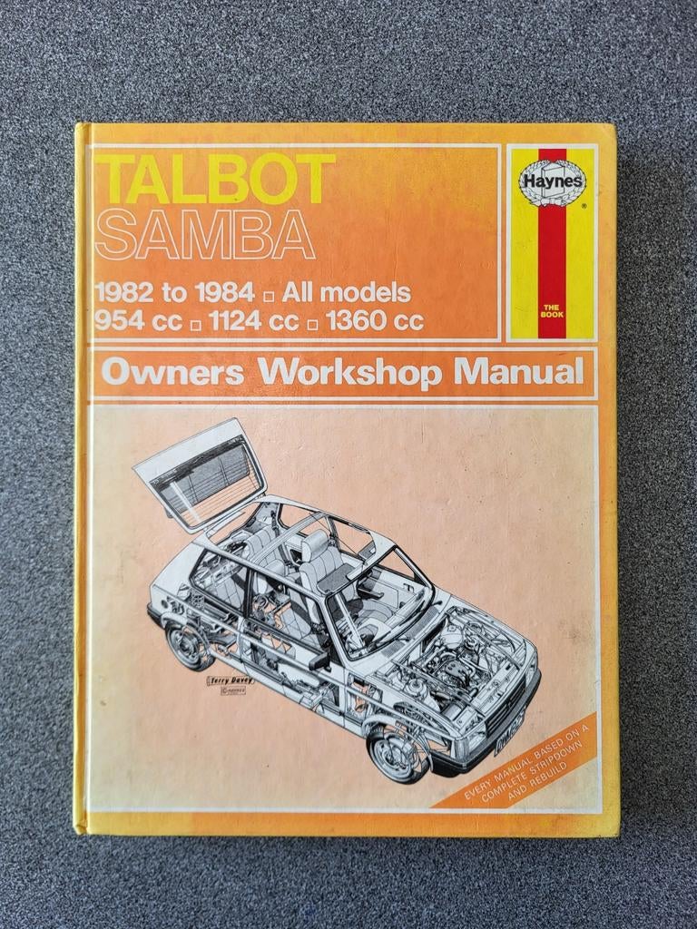 Haynes Werkplaatshandboek Talbot Samba (1982-1984), Auto diversen, Ophalen of Verzenden