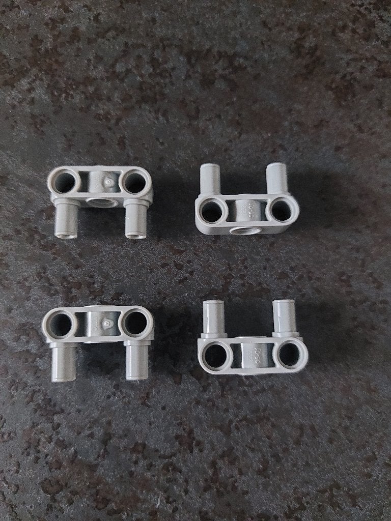 6 technic Lego pinconnector 3L + 2 pinnen, Lego, Ophalen of Verzenden, Zo goed als nieuw, Technic