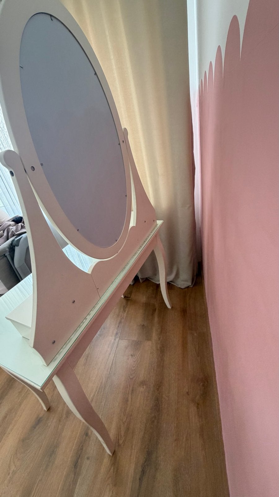IKEA HEMNES Make-up Tafel met Spiegel en Lades, Huis en Inrichting, Ophalen, 100 tot 150 cm, 50 tot 100 cm, Zo goed als nieuw