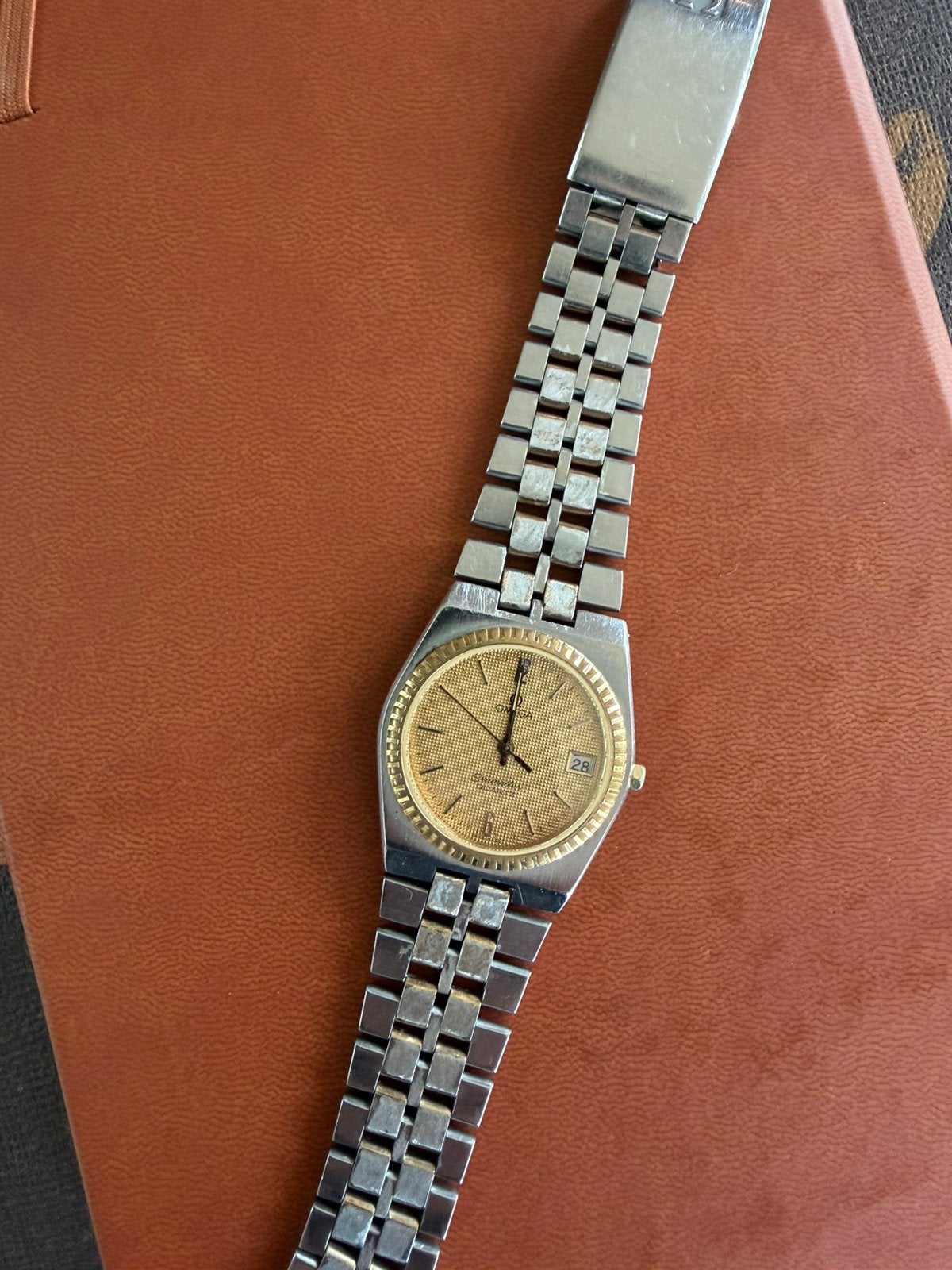 Omega Dameshorloge, staal/goud 1420 uurwerk, Ophalen of Verzenden, Goud, Omega, 1960 of later