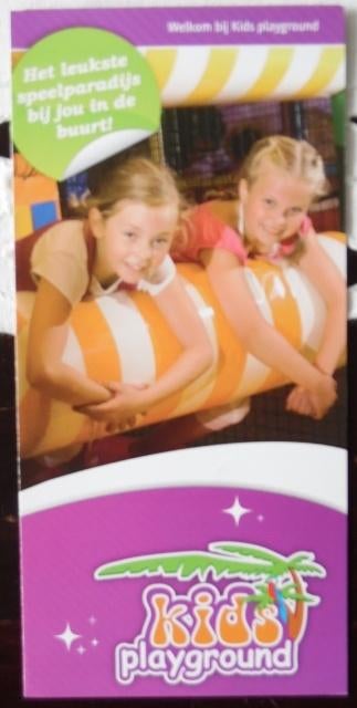 Foldertje - Kids playground - Apeldoorn, Verzamelen, Ophalen of Verzenden, Zo goed als nieuw, Overige typen