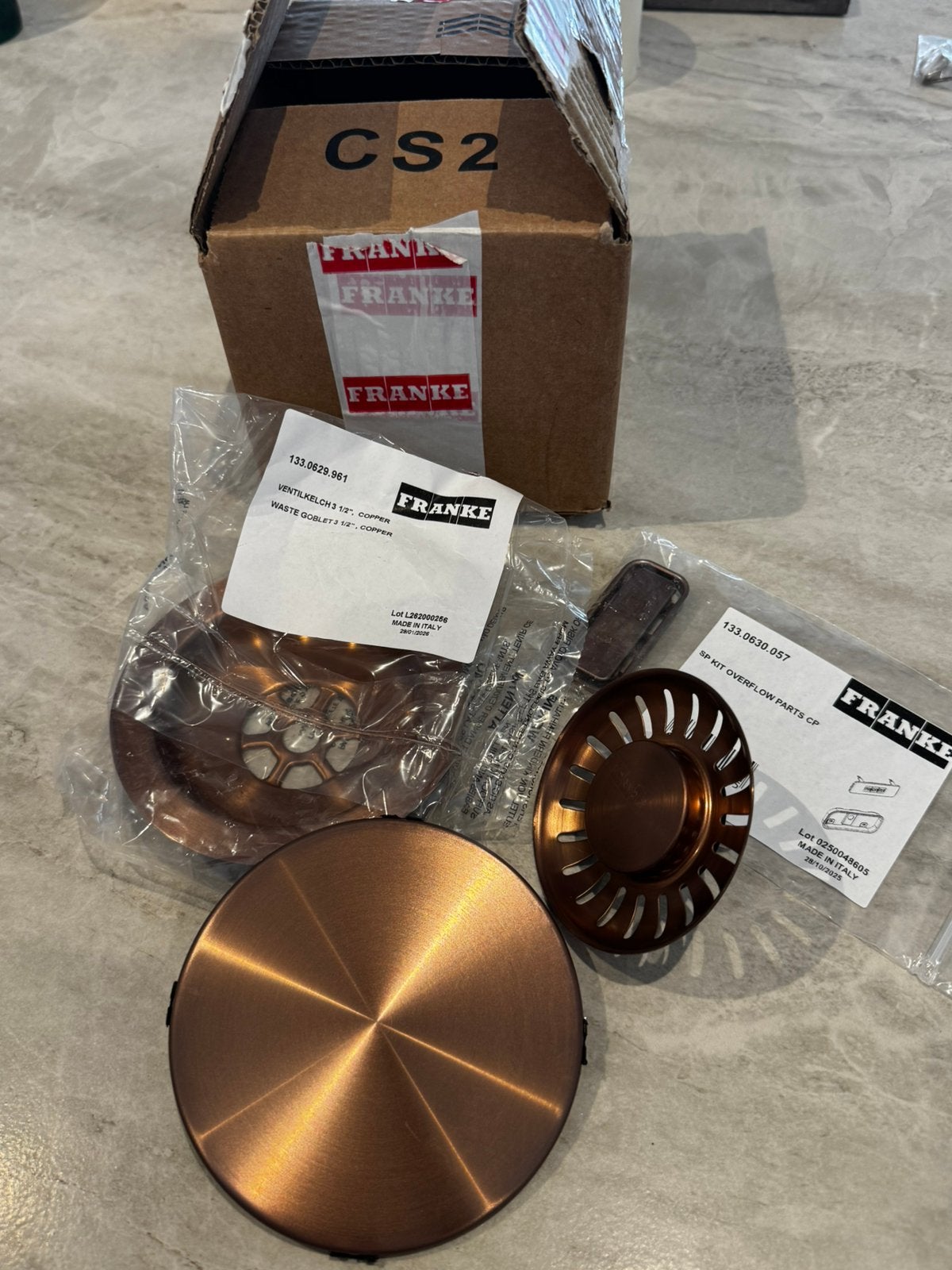 Franke Kleur Set In Het Copper tbv gootsteen, Ophalen of Verzenden, Nieuw
