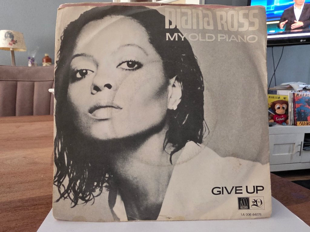 7" Single Diana Ross - My Old Piano / Give Up, Gebruikt, 7 inch, Ophalen of Verzenden, Pop