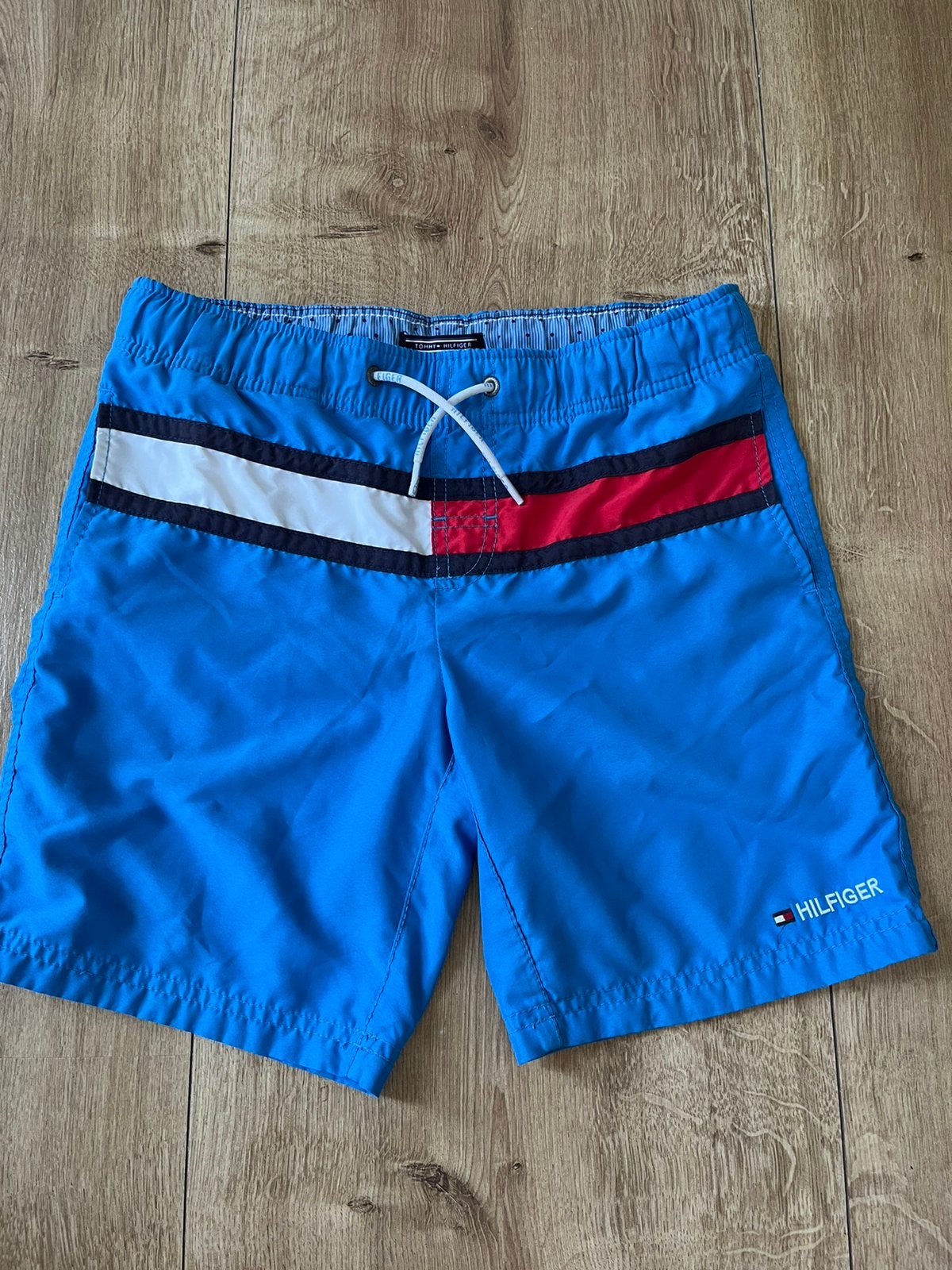 Zwembroek 152 Tommy Hilfiger blauw, Ophalen of Verzenden, Zo goed als nieuw, Zwembroek, Jongen