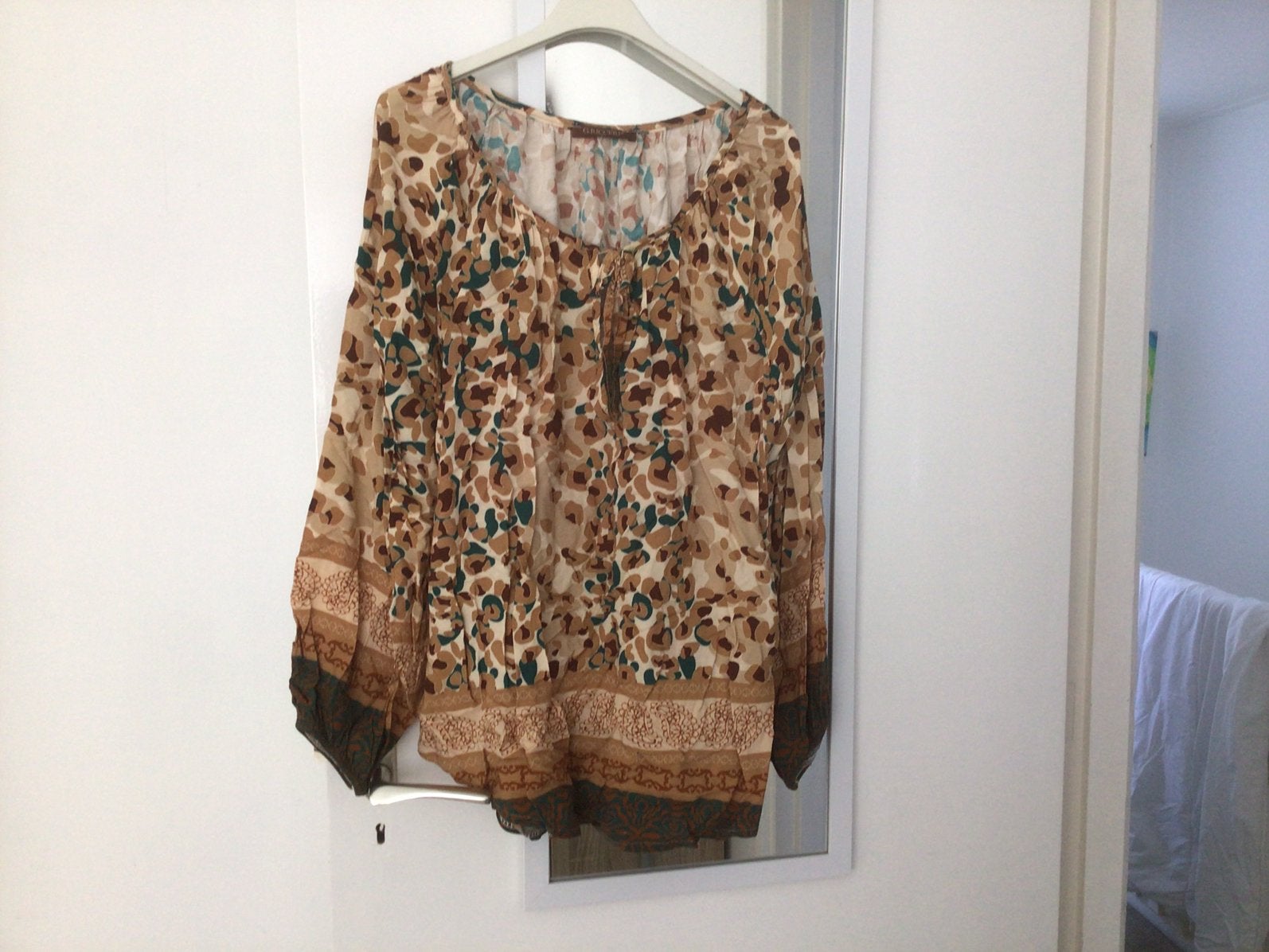 Leuke bloude met lange mouw 46, Kleding | Dames, Ophalen of Verzenden, Zo goed als nieuw, Maat 46/48 (XL) of groter