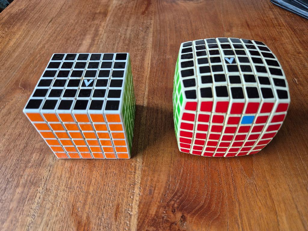 Rubik's kubus cube V-cube Vcube 6x6x6 7x7x7, Ophalen of Verzenden, Minder dan 500 stukjes, Zo goed als nieuw, Rubik's of 3D-puzzel