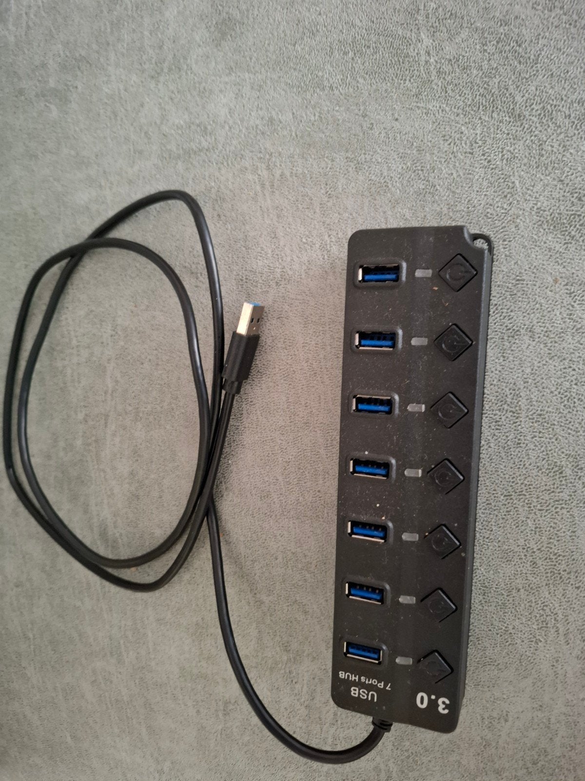 USB 3.0 Hub met 7 poorten en individuele schakelaars, Ophalen of Verzenden