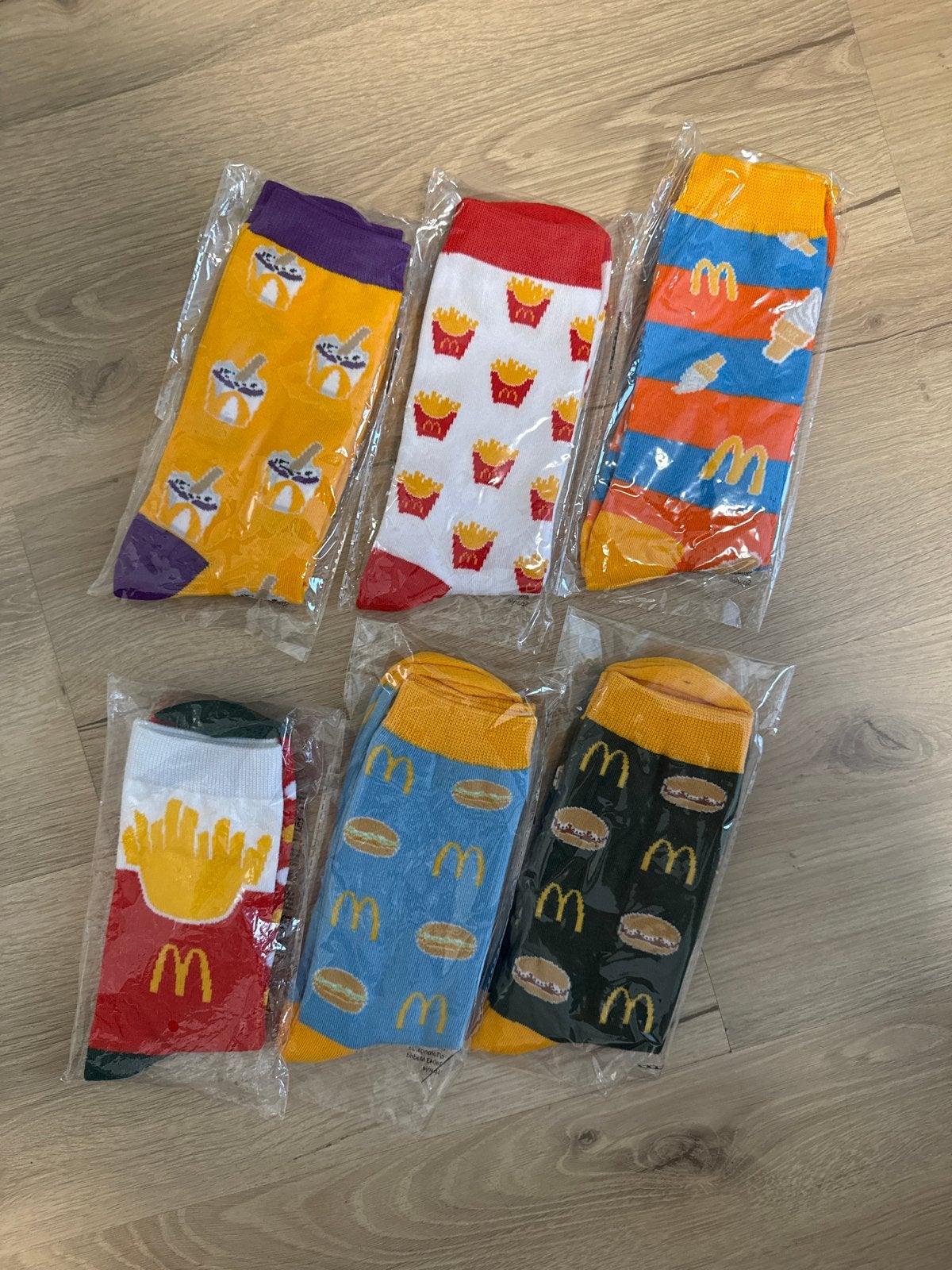 6 paar McDonald's sokken - Nieuw in verpakking, Sokken en Kniesokken, Overige kleuren, Nieuw, Overige maten