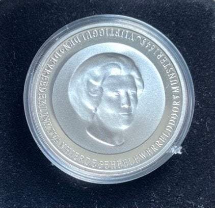 Zilveren 50 Gulden Munt 1998 - Vrede van Munster - PROOF, Postzegels en Munten, Munten | Nederland, Ophalen of Verzenden, Koningin Beatrix