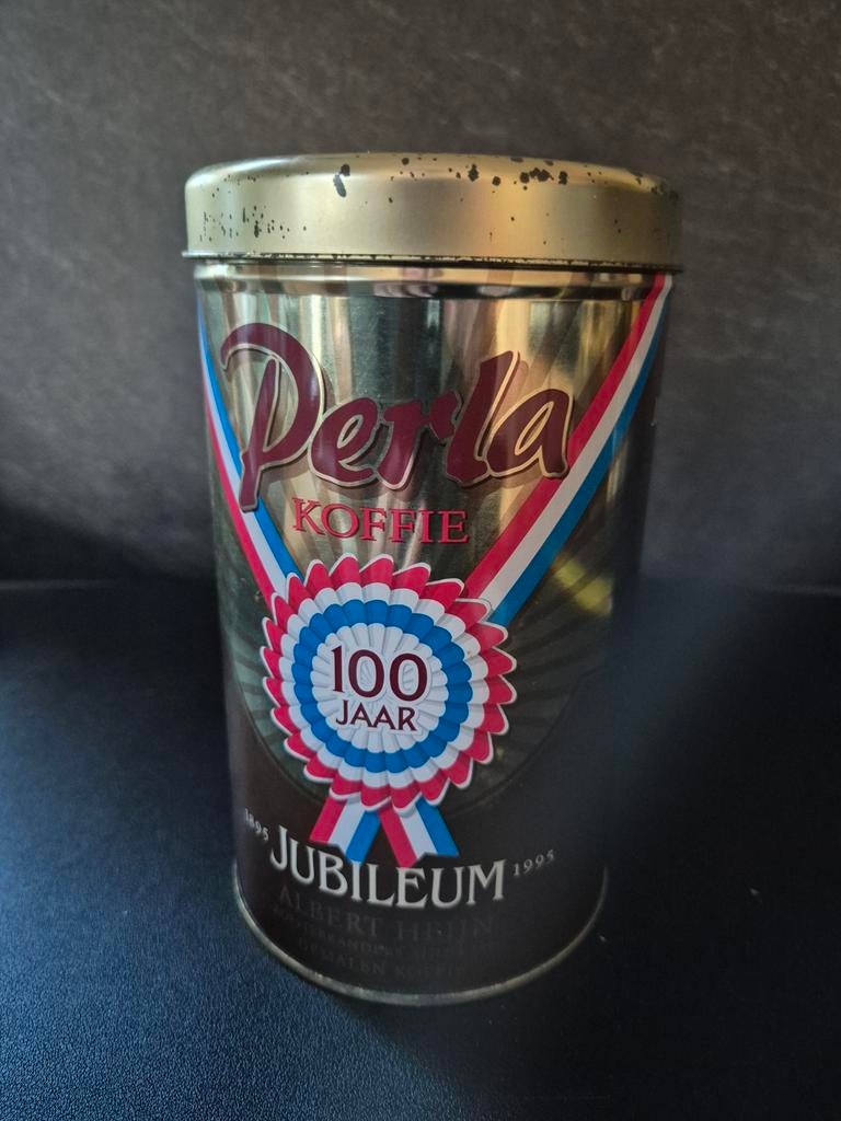 Perla koffie blik, Ophalen of Verzenden, Gebruikt, Koffie
