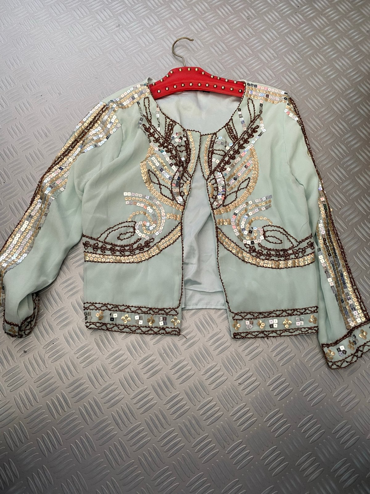 Drôle de copine Paris Jasje met pailletten maat M, Maat 38/40 (M), Blauw, Ophalen of Verzenden, Zo goed als nieuw